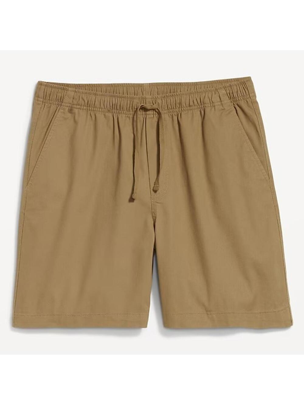 7" Cotton Blend Twill Jogger Shorts Old Navy Doe A Deer Tan Mens Medium